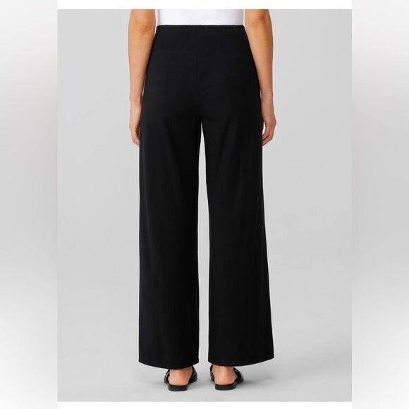 NWT Eileen Fisher Organic Traceable Cotton Jersey Wide-Leg Pant size Small - Picture 3 of 10